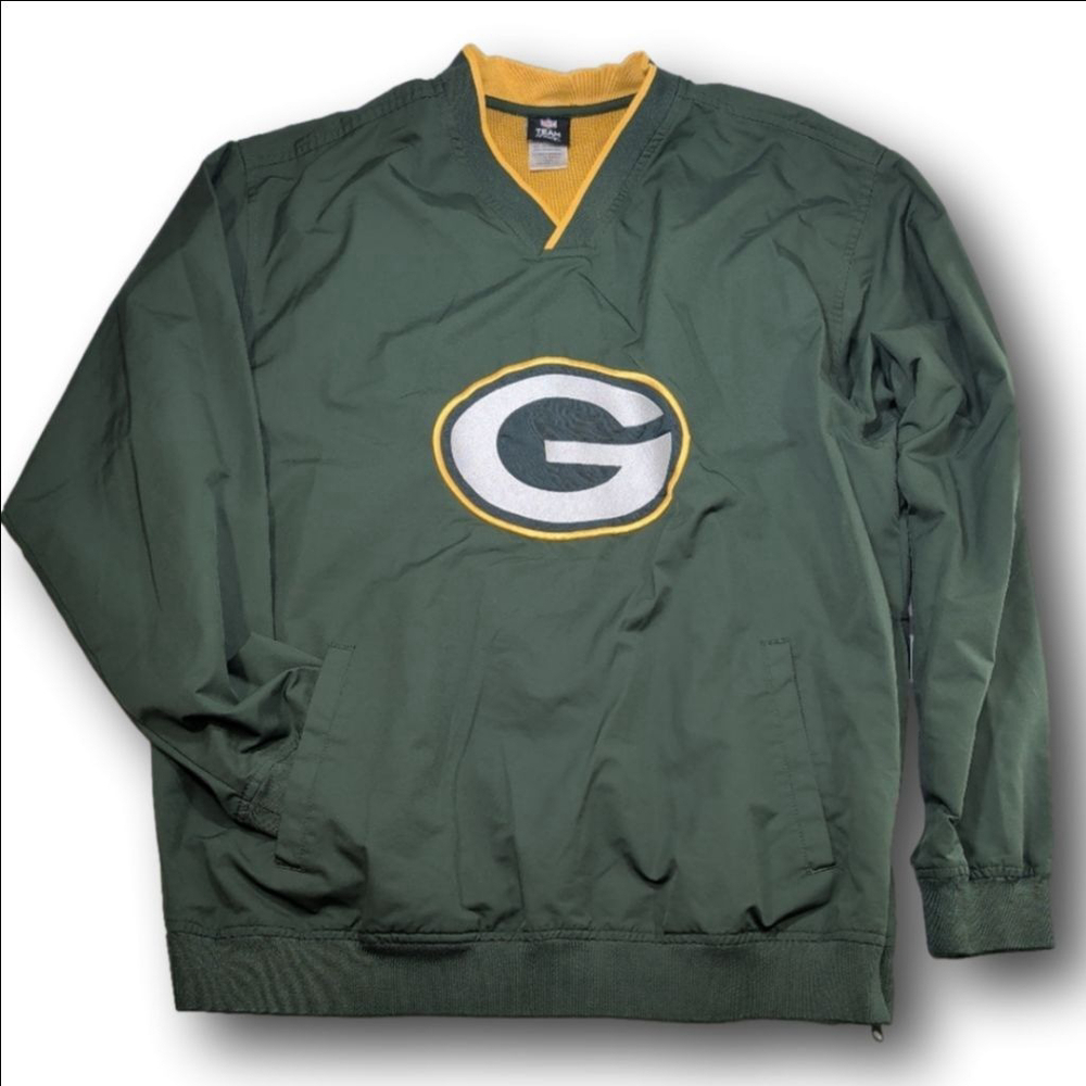 Men's NFL Team Apparel Green Bay Packers XL Green Yellow Jersey